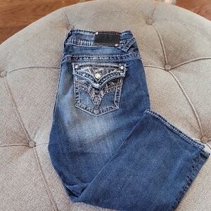 Vigoss Stylish Blue Denim Women's Capris